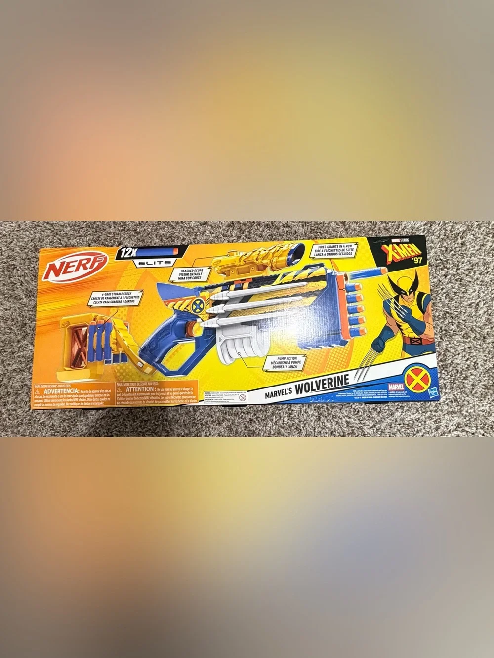 Nerf Elite X-Men ’97 Marvel Wolverine Blaster NEW